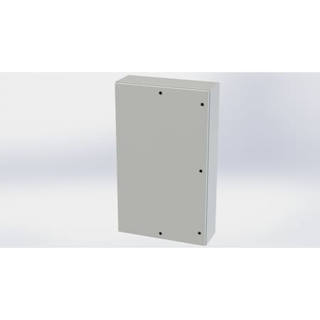 Saginaw Control & Engineering 1/4 Turn Latch Electrical Enclosures, 60 in H, 12 in D, 36 in W, NEMA 3R, 4, 12, 13, Carbon Steel SCE-60EL3612LPLG